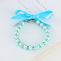 Striped Pearl Necklace Pet Collar for Fashionable Pets