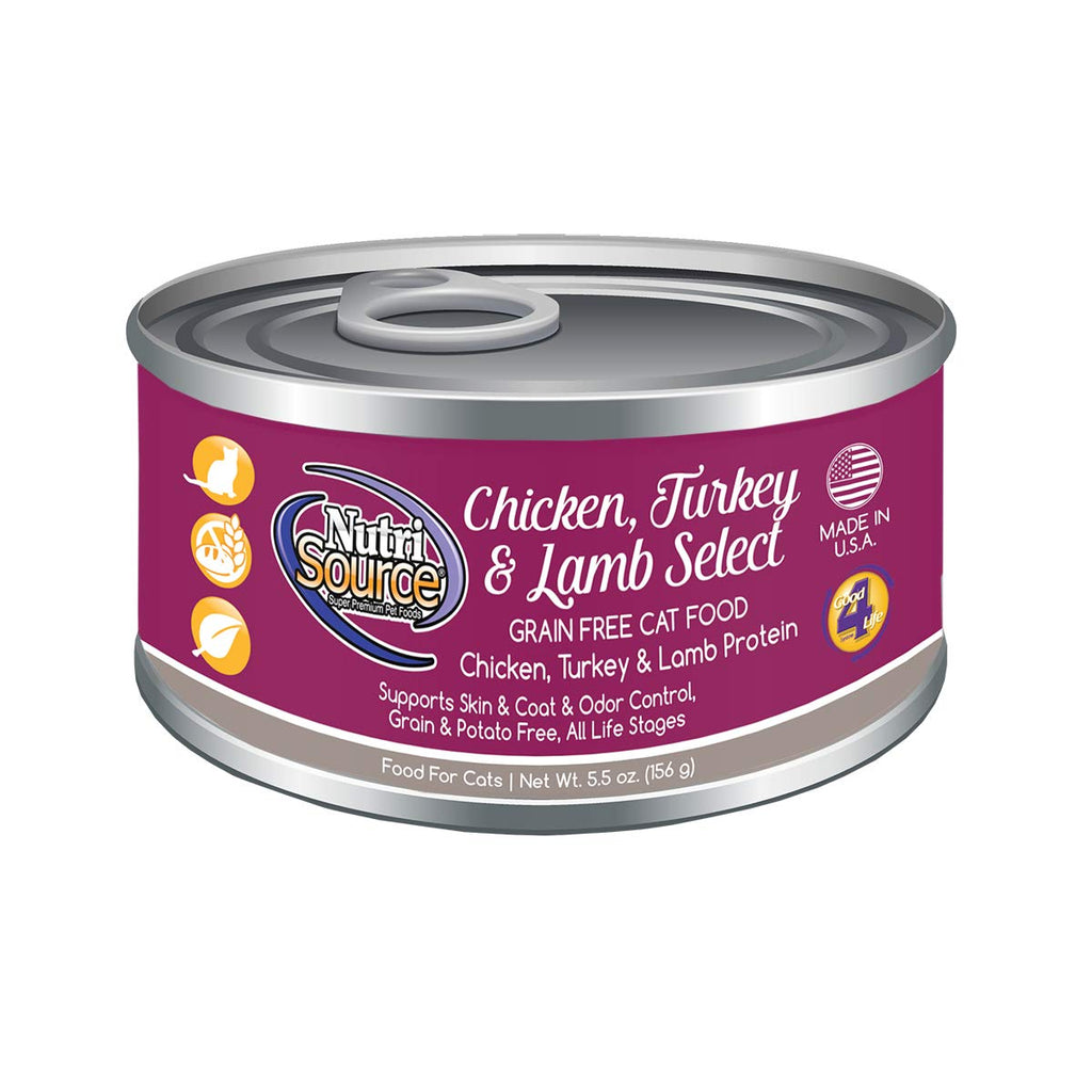 TuffyS Pet Food 131322 12-Pack Nutri Cat/Kitten Chicken/Turkey/Lamb Food 5-Ounce